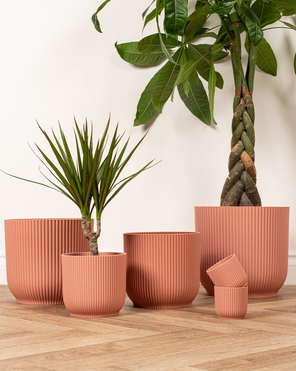 pink plant pot Pink Ash Recycled Indoor Plant Pots