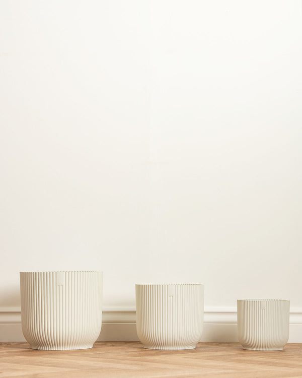 White Ash Recycled Plant Pot