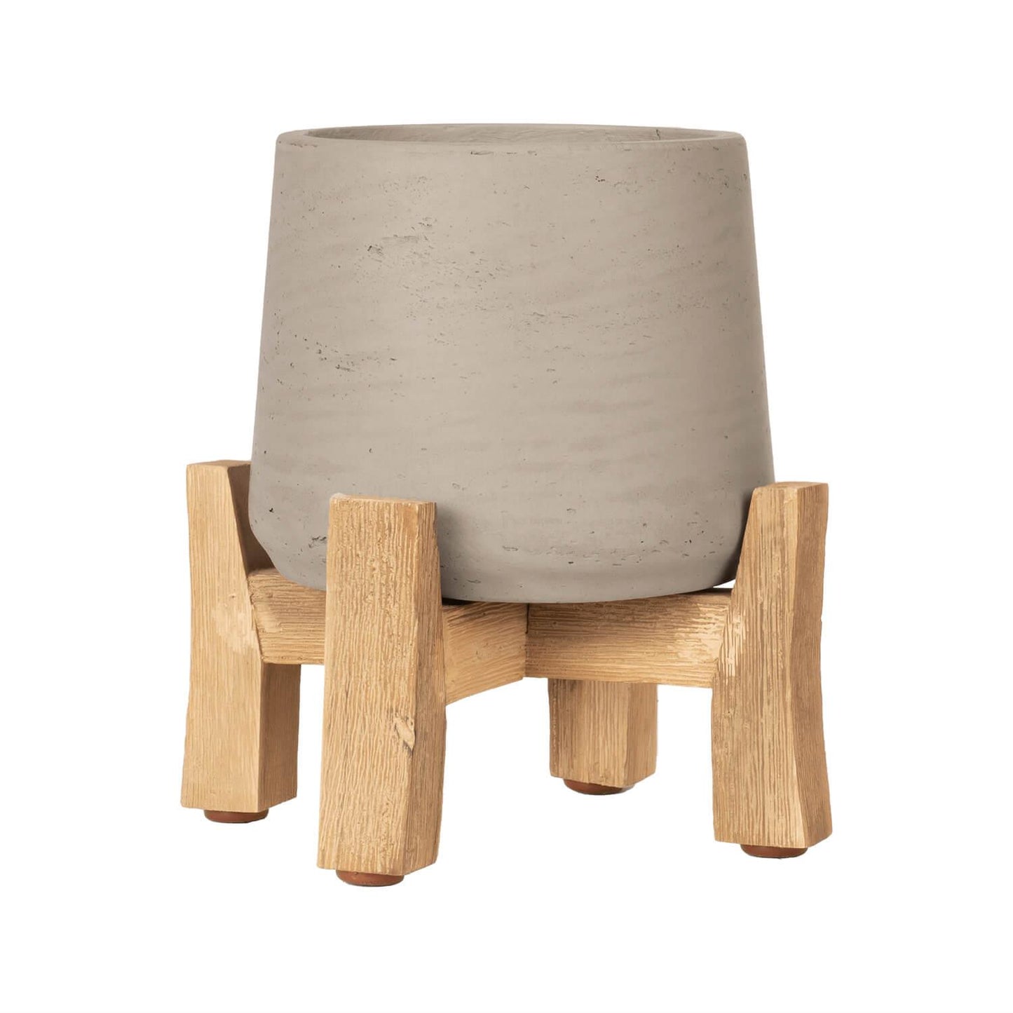 Addison Low Plant Pot in Grey