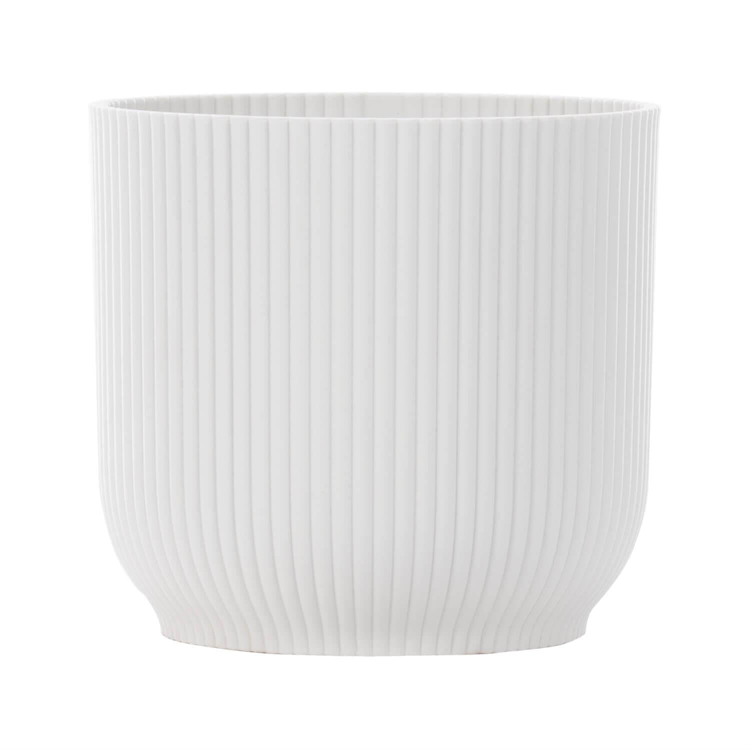 Ash Recycled Plant Pot in White